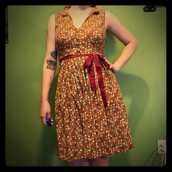 Anthropologie Sleeveless dress with pockets. - Picture 1 of 6